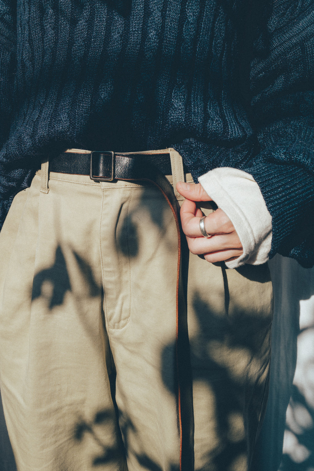 French Leather Belt　