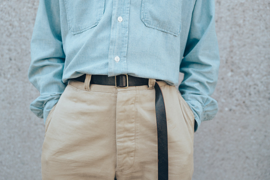French Leather Belt　
